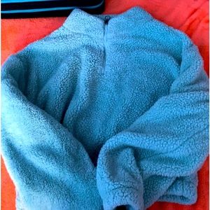 fluffy cropped jacket